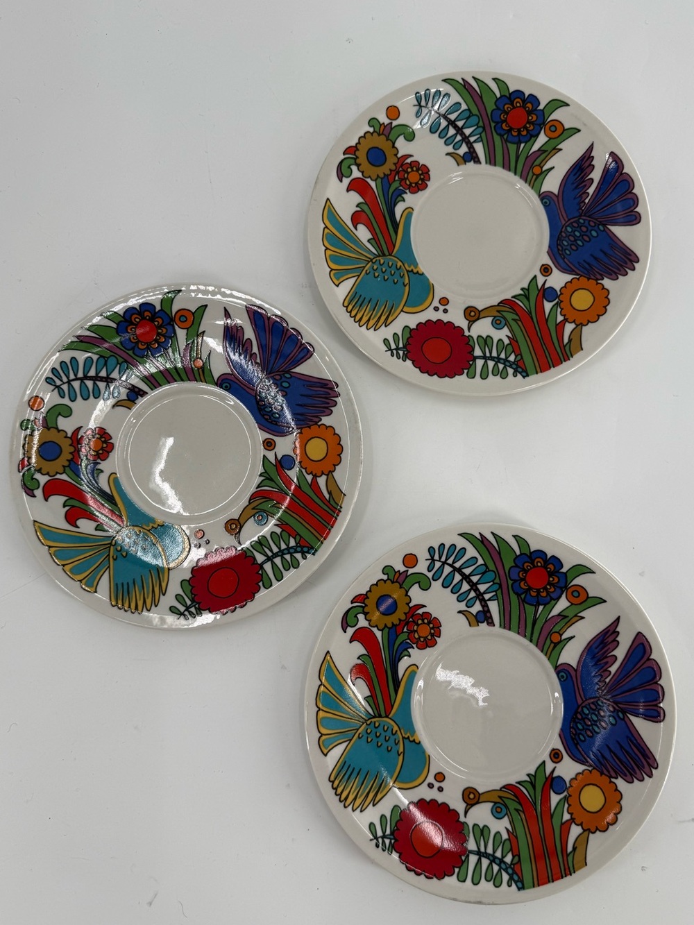 Villeroy & Boch Acapulco Vintage Saucer Plate Set of 3